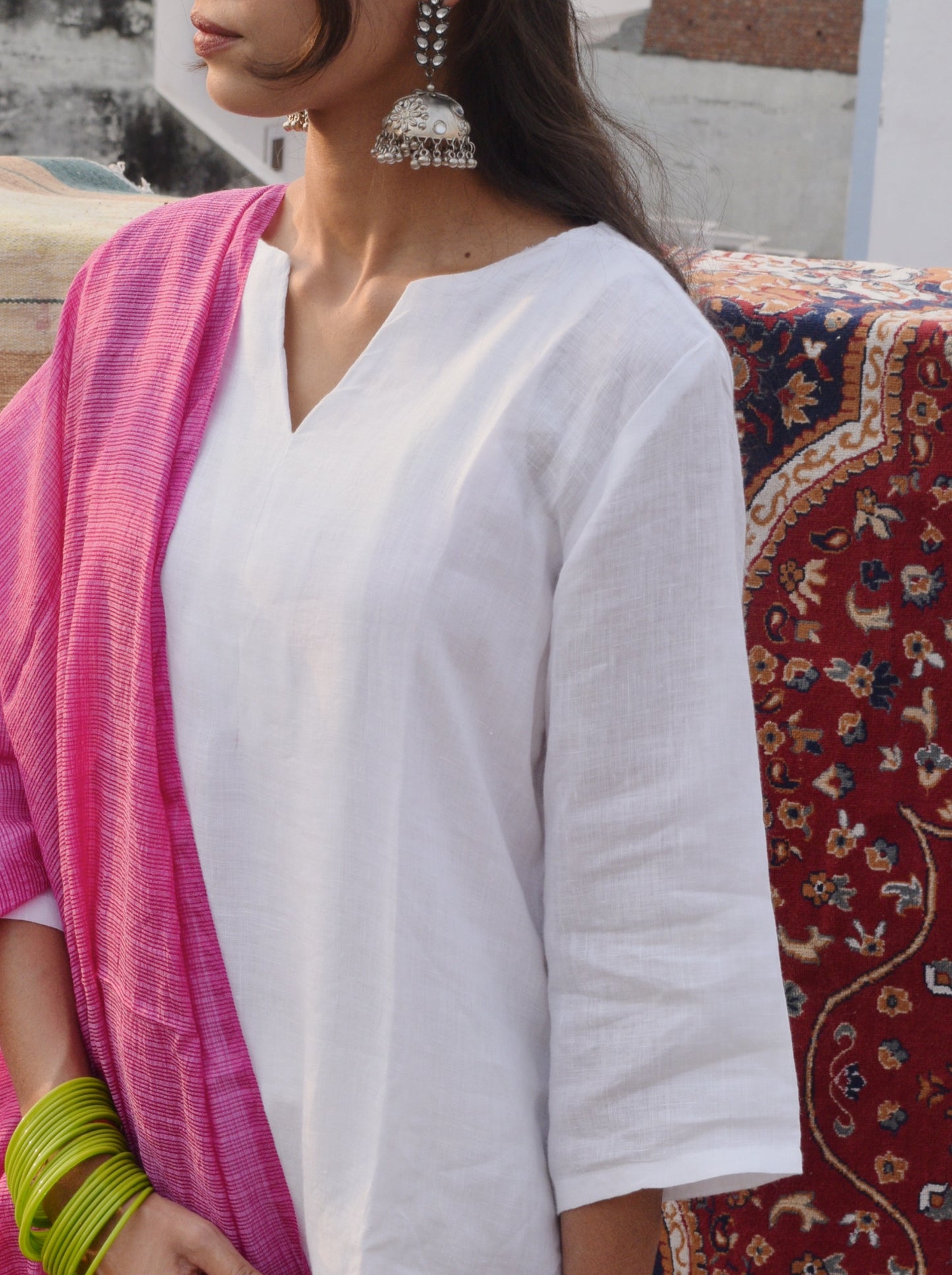 White Linen Kurta
