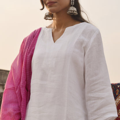 White Linen Kurta