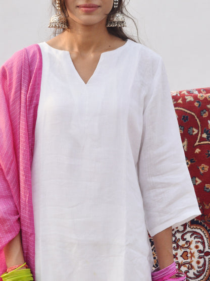 White Linen Kurta