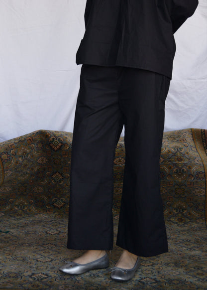 Casual Wide Leg Pants - Black